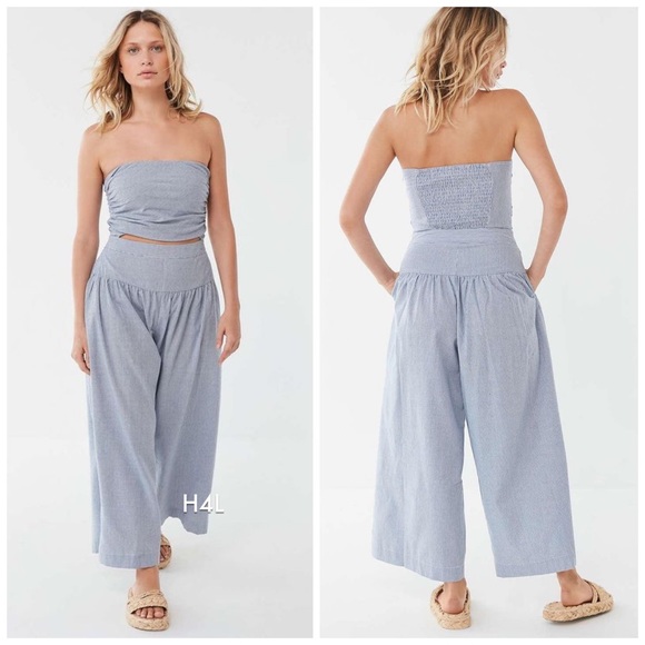 Urban Outfitters Pants - NWT UO Pinstriped Cutout Jumpsuit